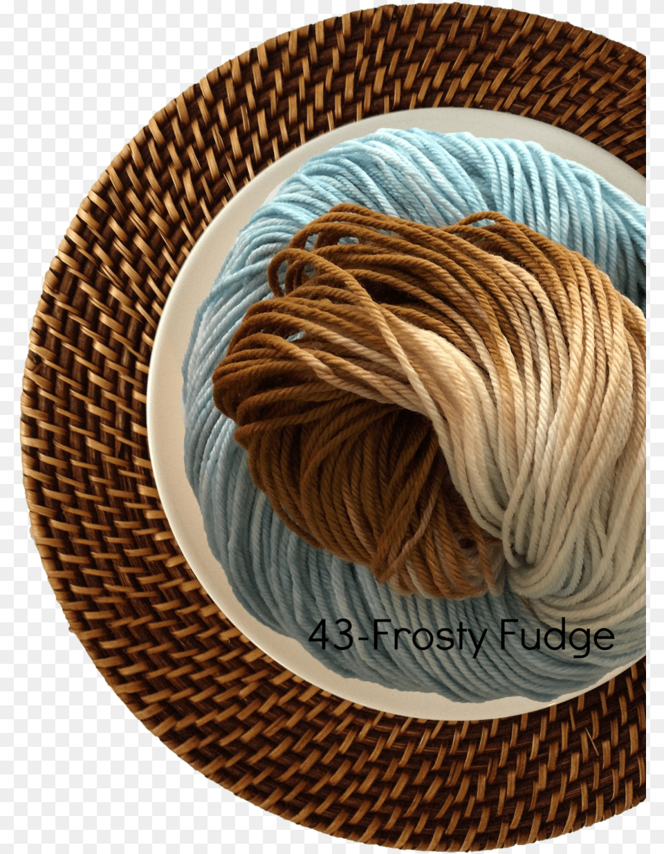Frosty Fudge, Yarn, Plate Png