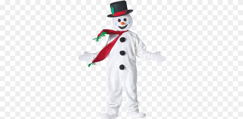 Frosty The Snowman Mens Snowman Mascot Costume, Nature, Outdoors, Winter, Snow Free Png