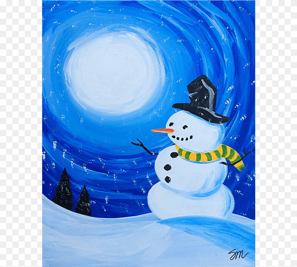 Frosty The Snowman Paint Frosty The Snowman, Nature, Outdoors, Winter, Snow Free Transparent Png
