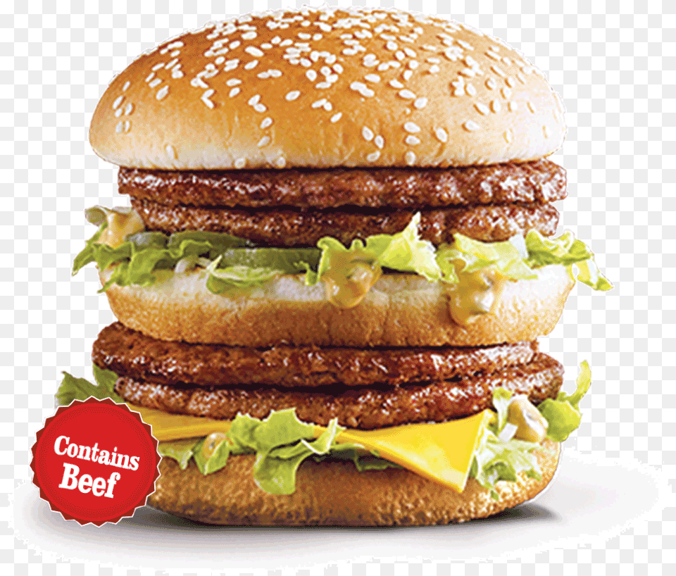 Frosty Treat Burger Love Transparent Mcdonalds Big Mac, Food Png Image