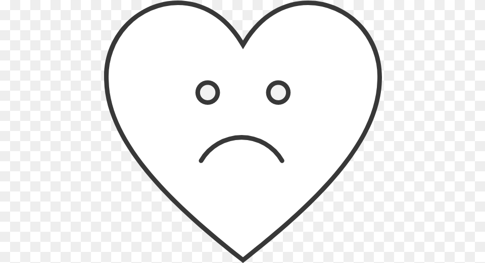 Frown Heart Graphic Picmonkey Graphics Circle, Stencil, Baby, Person, Sticker Free Png