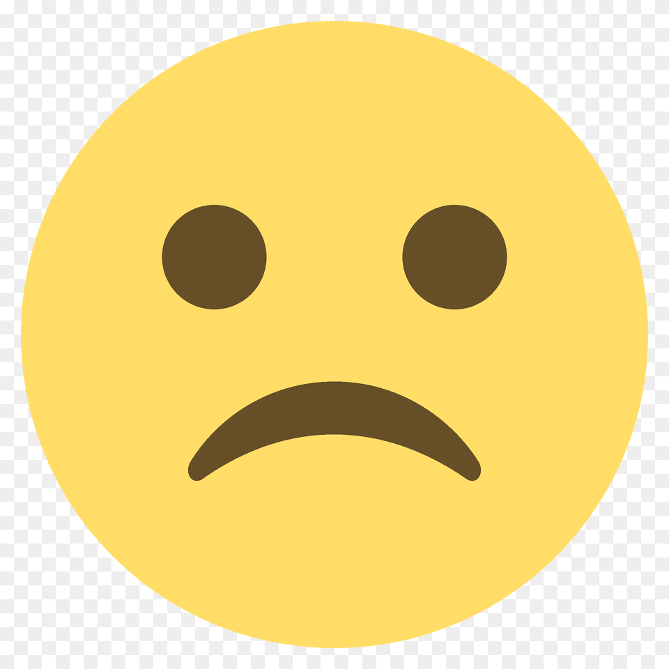 Frowning Face Emoji Clipart, Astronomy, Moon, Nature, Night Free Png