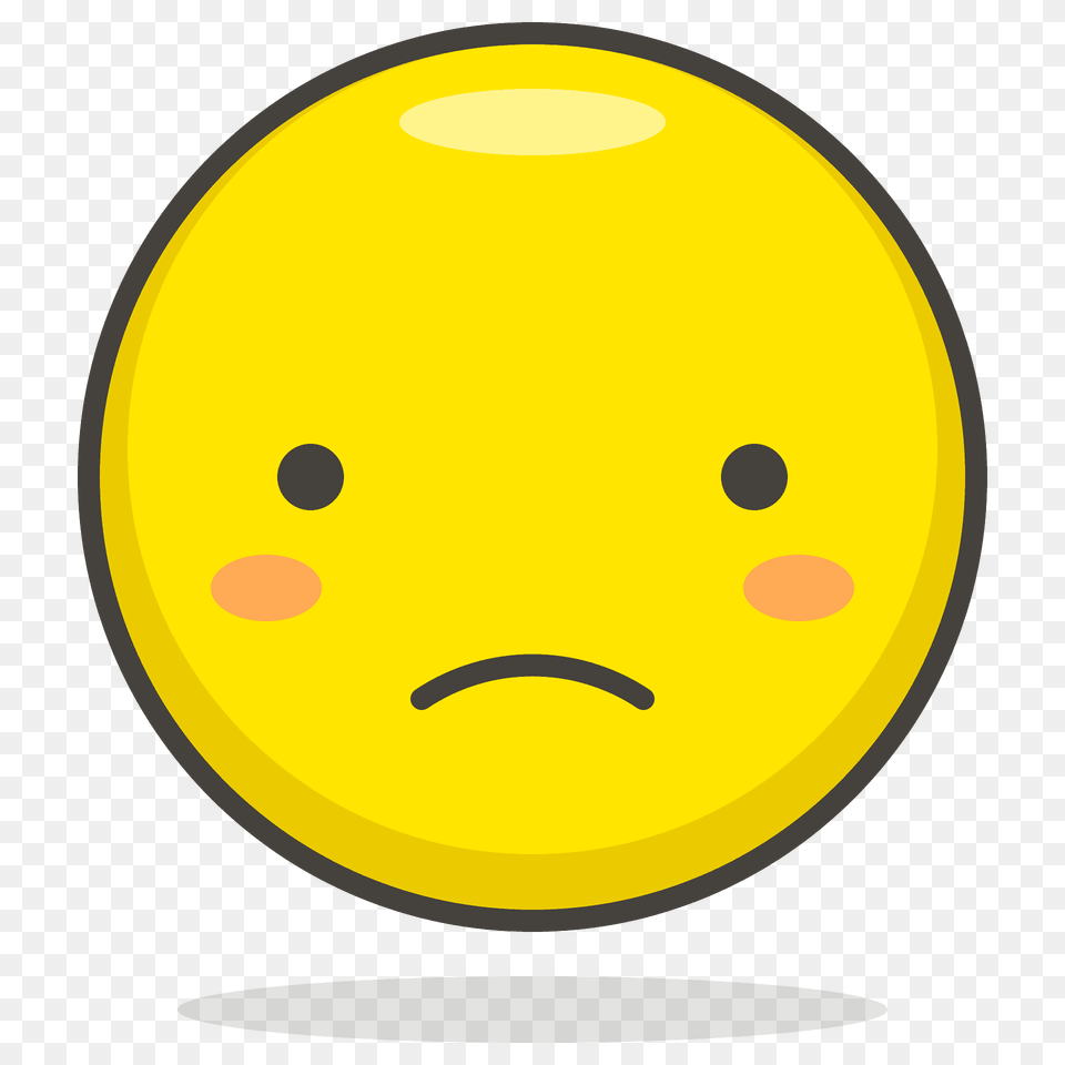 Frowning Face Emoji Clipart, Egg, Food, Astronomy, Moon Png Image
