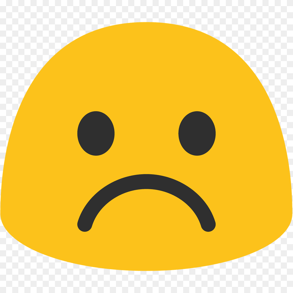 Frowning Face Emoji Clipart, Helmet, Cap, Clothing, Hardhat Free Png