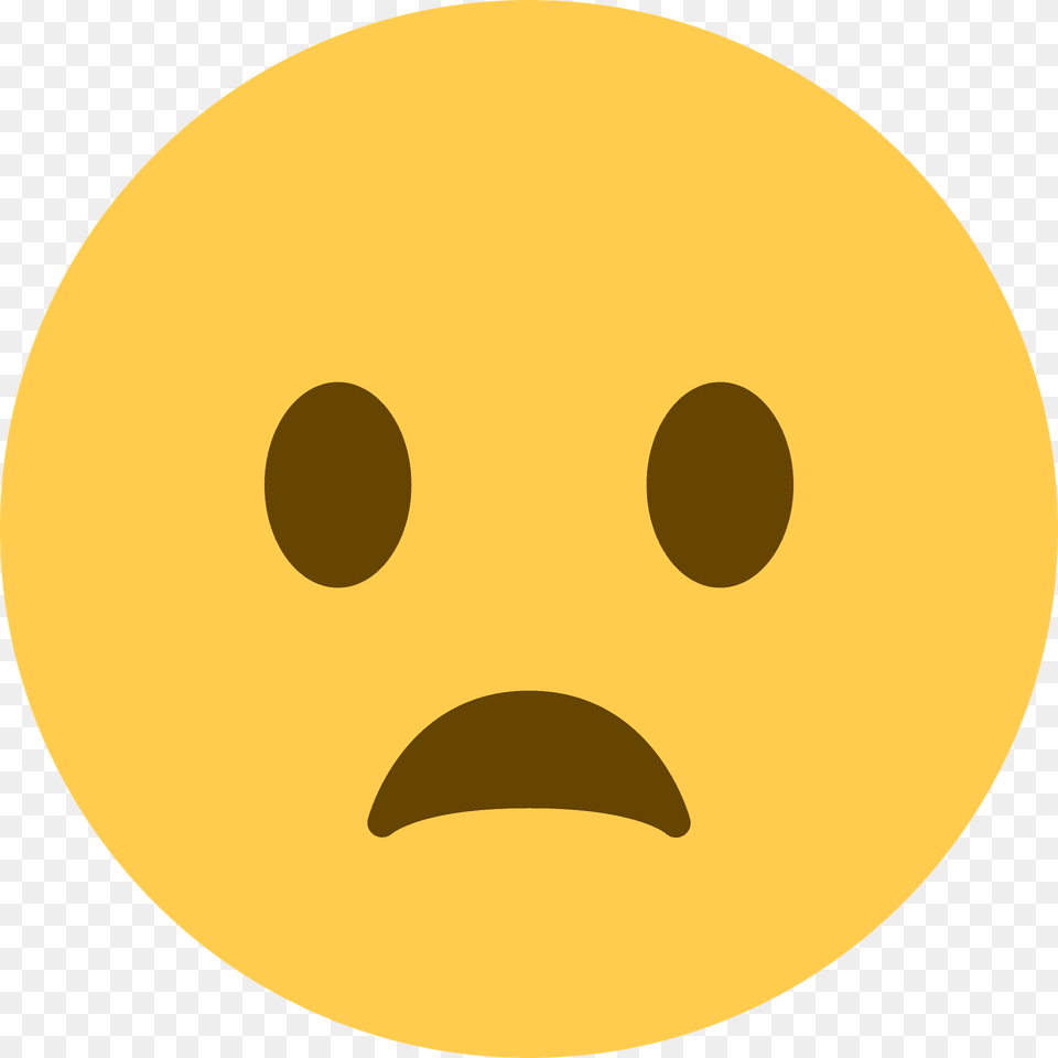 Frowning Face With Open Mouth Emoji Clipart, Astronomy, Moon, Nature, Night Free Transparent Png