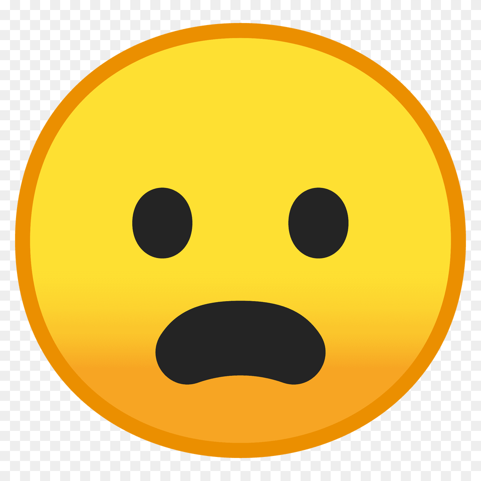 Frowning Face With Open Mouth Emoji Clipart, Nature, Outdoors, Sky, Disk Png Image