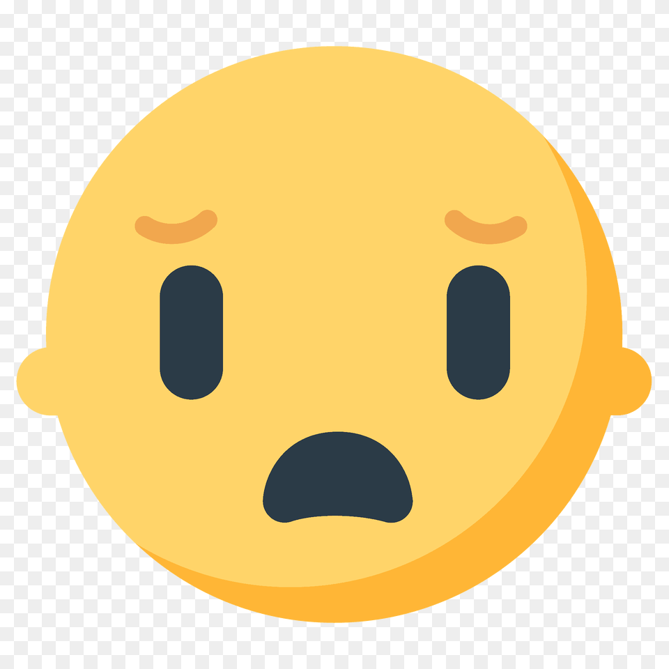 Frowning Face With Open Mouth Emoji Clipart, Clothing, Hardhat, Helmet, Citrus Fruit Png