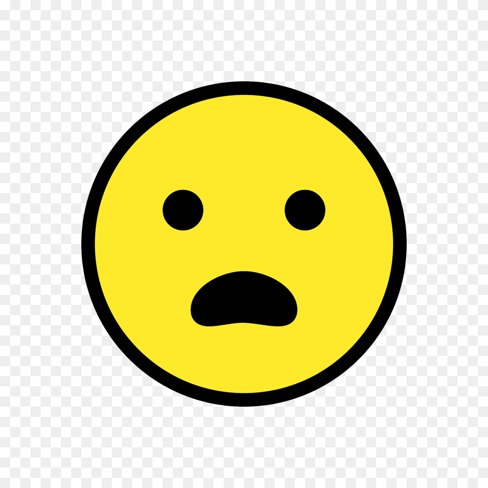 Frowning Face With Open Mouth Emoji Clipart, Disk Free Transparent Png