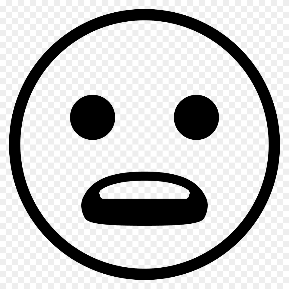 Frowning Face With Open Mouth Emoji Clipart, Disk Free Transparent Png