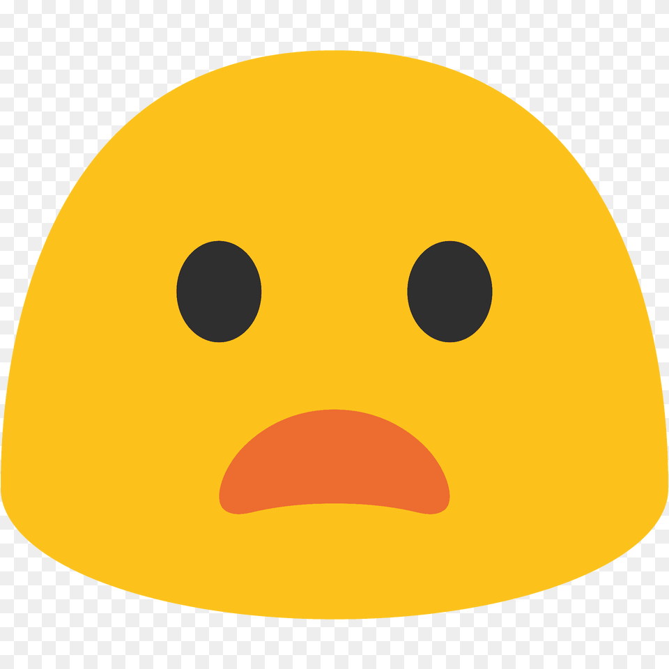 Frowning Face With Open Mouth Emoji Clipart, Astronomy, Moon, Nature, Night Free Transparent Png