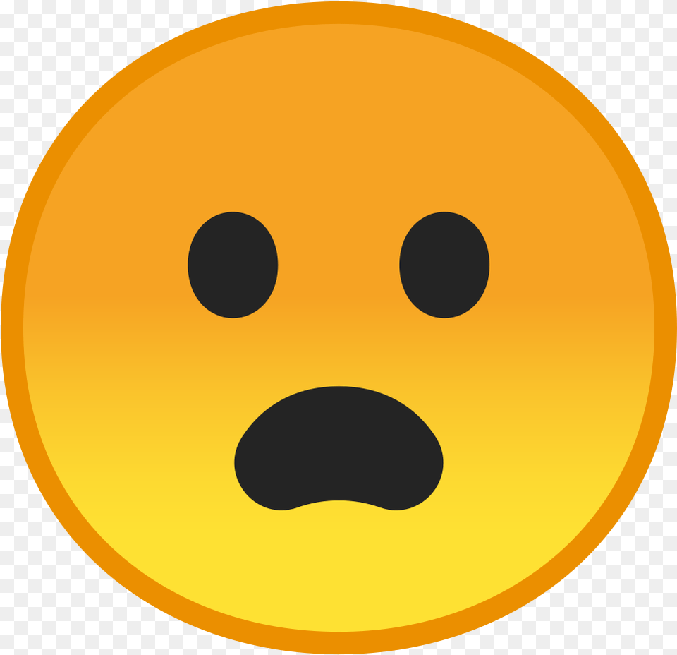 Frowning Face With Open Mouth Icon Discord Open Mouth Emoji, Astronomy, Moon, Nature, Night Free Transparent Png