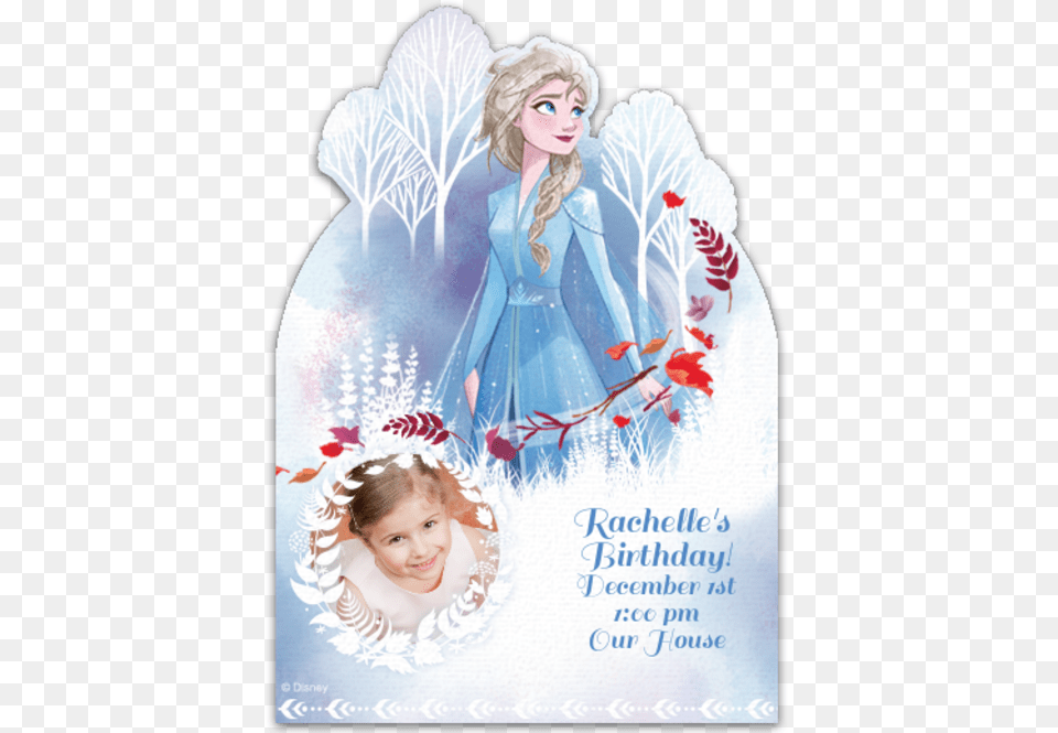 Frozen 2 Birthday Invitations, Advertisement, Baby, Person, Poster Free Png Download