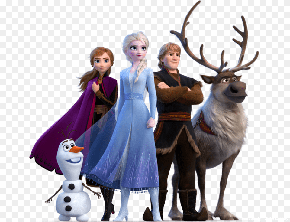 Frozen 2 Elsa And Olaf, Figurine, Doll, Toy, Person Png