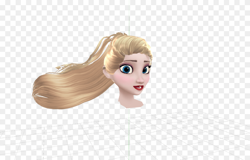 Frozen 2 Elsa Long Hair Mmd, Adult, Face, Female, Head Png Image