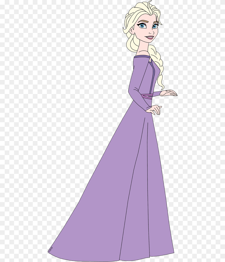 Frozen 2 Elsa Purple Dress, Fashion, Gown, Clothing, Formal Wear Free Png Download
