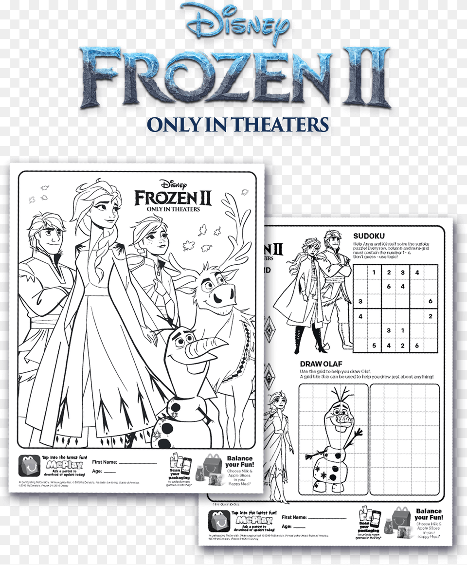 Frozen 2 Exciting Coloring And Activity Sheets Illustration, Book, Comics, Publication, Person Png Image