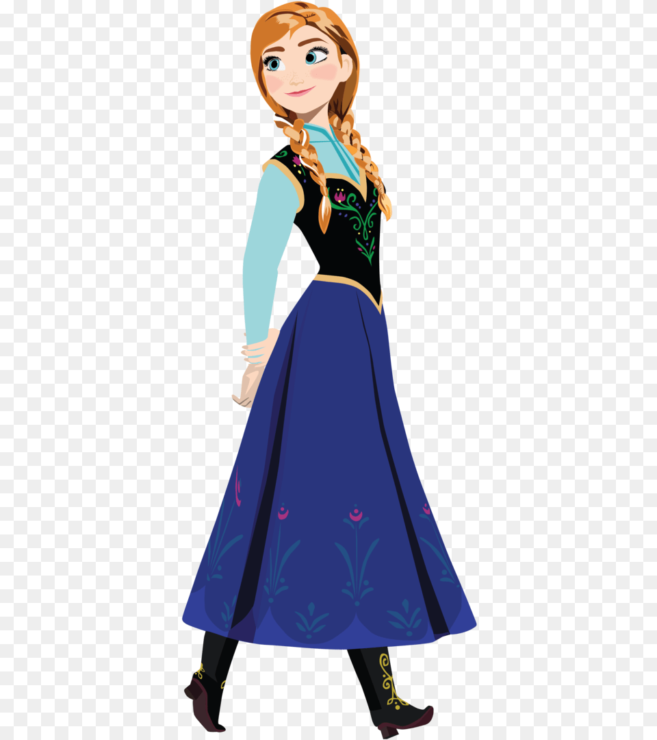 Frozen Anna, Clothing, Dress, Adult, Person Free Png Download