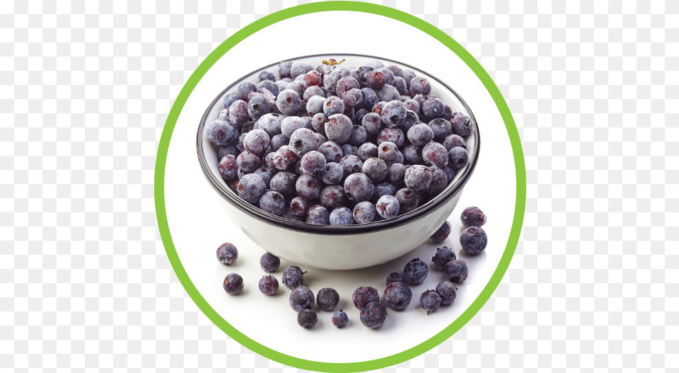 Frozen Blueberries Circle, Berry, Blueberry, Food, Fruit Png