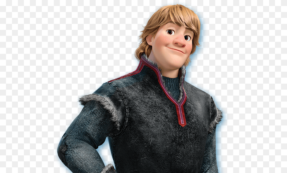 Frozen Characters Kristoff Reine Des Neiges Kristoff, Clothing, Coat, Person, Knitwear Free Png