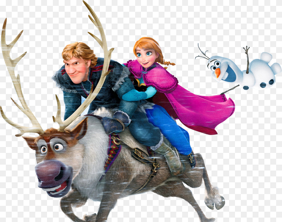 Frozen Clipart Kristoff Clipart Image, Animal, Wildlife, Deer, Mammal Free Png