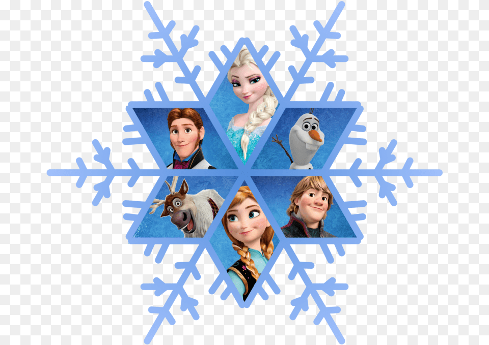Frozen Clipart Snowflakes Elsa And Anna Snowflake, Outdoors, Nature, Adult, Person Png