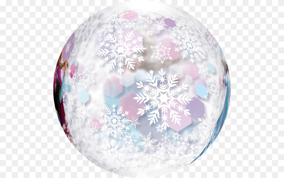 Frozen Elsa Amp Ana Clear Bubble 16quot Disney Frozen Orbz Mylar Balloon Mylar Balloons, Sphere, Nature, Outdoors, Plate Free Transparent Png