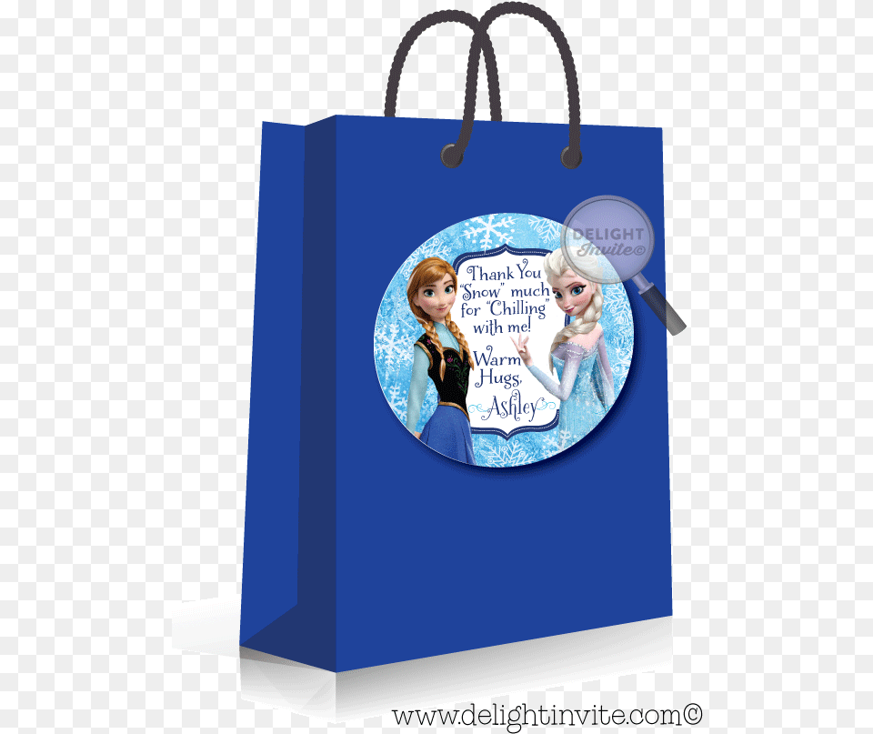 Frozen Elsa And Anna Sticker Tag Di 274st Tote Bag, Person, Female, Girl, Tote Bag Free Transparent Png