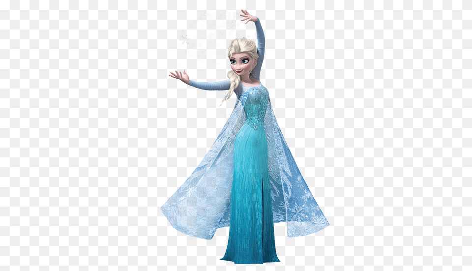 Frozen Elsa Frozen, Clothing, Dress, Formal Wear, Adult Free Png