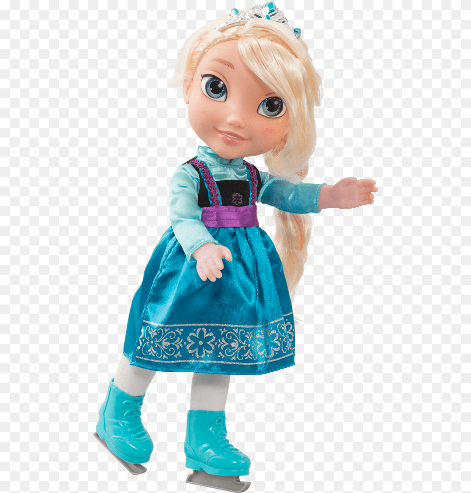 Frozen Elsa With Skates Large Frozen, Doll, Toy, Face, Head Free Png Download