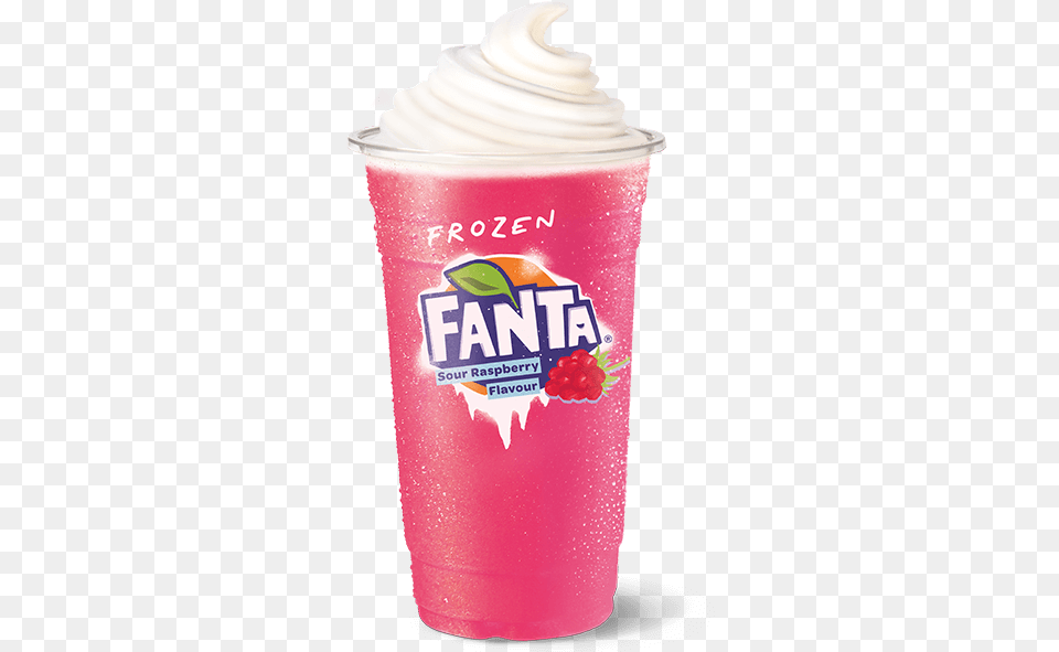 Frozen Fanta Raspberry Spider Frozen Carbonated Beverage, Cream, Dessert, Food, Ice Cream Png Image