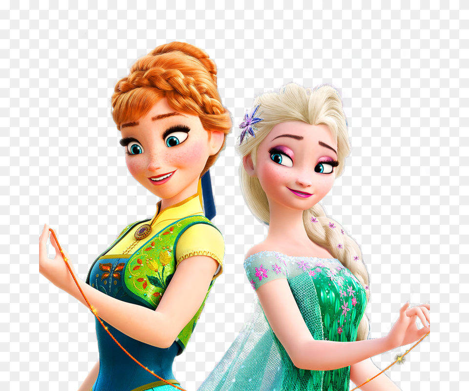 Frozen Fever Transparent Elsa Y Anna Frozen, Doll, Toy, Face, Head Png Image