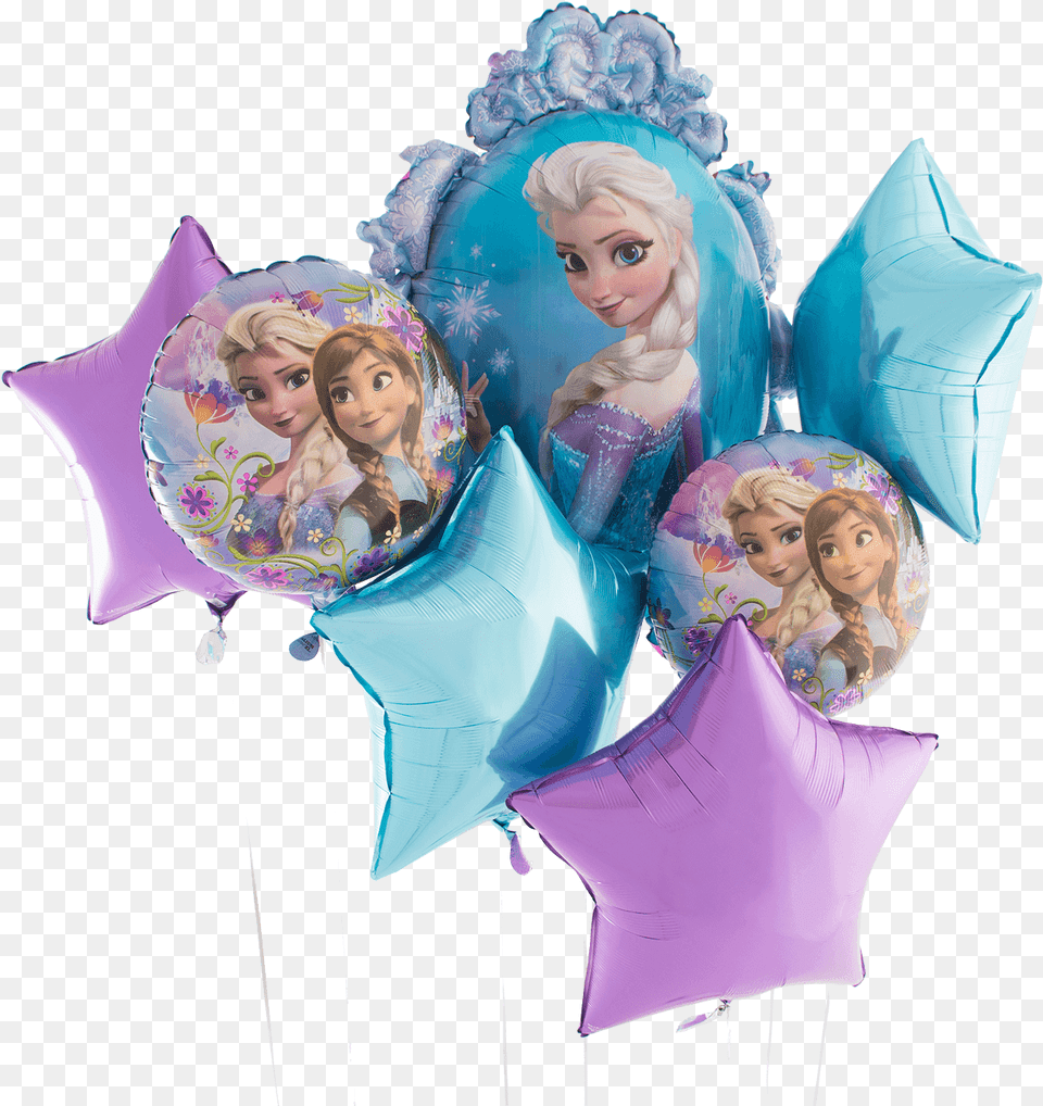 Frozen Frame Bunch Illustration, Person, People, Balloon, Face Free Png Download