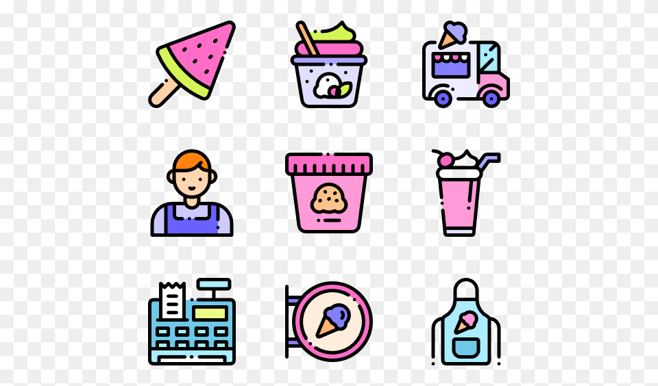 Frozen Icecream Icons, Baby, Person, Face, Head Free Png Download