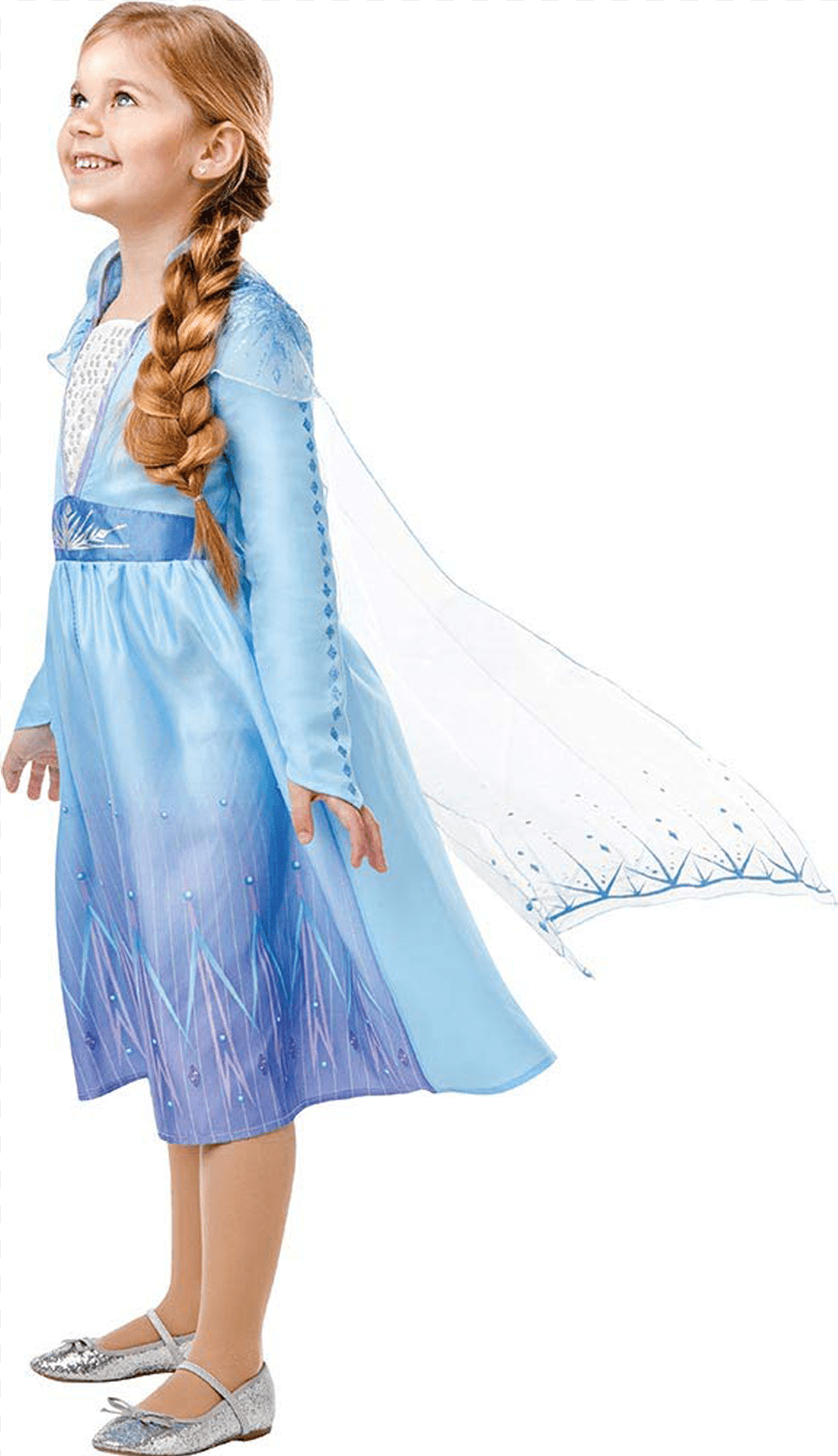 Frozen Ii Disfraz Elsa Classic Inf Talla 5 A 7 Elsa, Person, Clothing, Coat, Costume Png