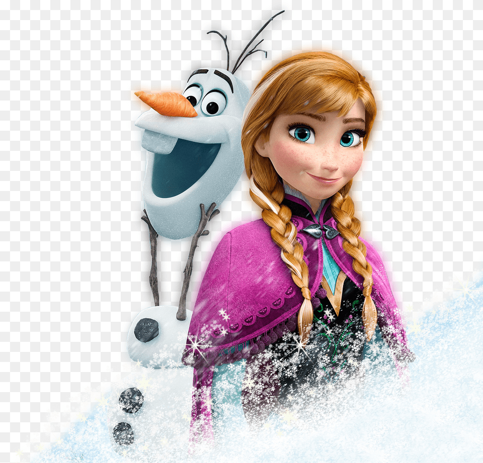 Frozen Kristoff Elsa Olaf Anna Photo Clipart Anna Y Olaf Frozen, Doll, Toy, Face, Head Free Png