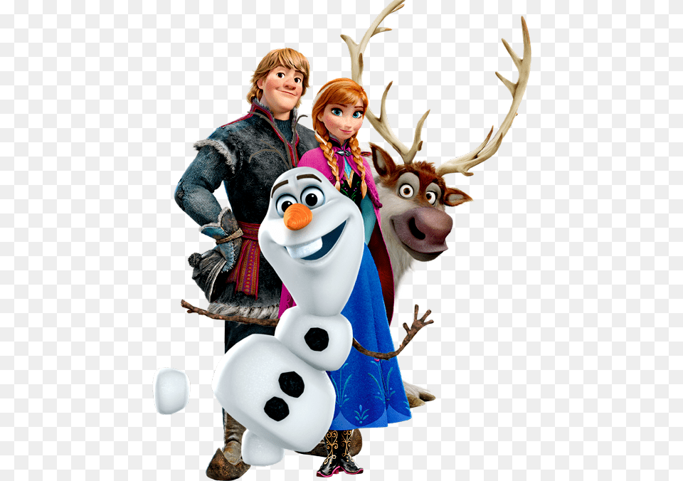 Frozen Kristoff Y Sven, Person, Figurine, Outdoors, Face Free Png Download