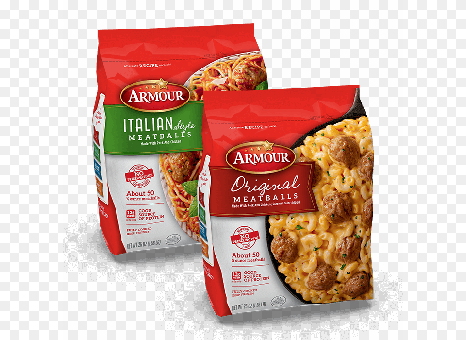 Frozen Meatballs Armour, Food, Pasta Free Png Download