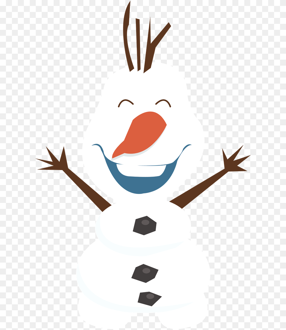 Frozen Minus Cartoon Charaters Snowman And Frozen, Nature, Outdoors, Winter, Snow Free Png Download