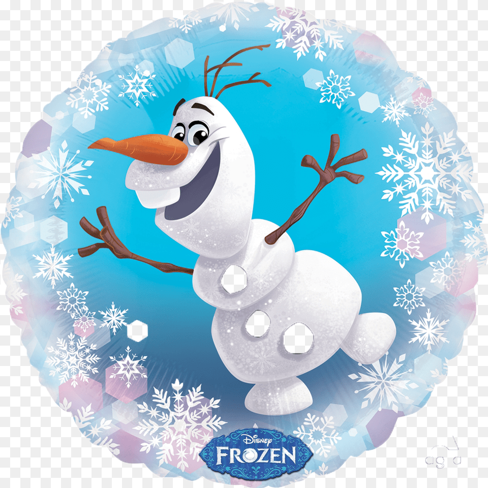 Frozen Olaf Balloon Frozen Olaf Labels Birthday, Nature, Outdoors, Winter, Snow Free Png Download