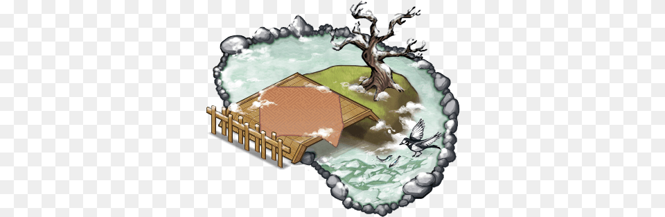 Frozen Pond Illustration, Wood, Porch, Housing, House Free Transparent Png