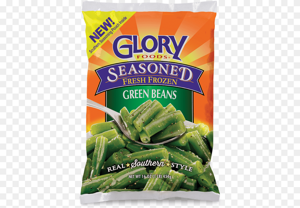 Frozen Seasoned Green Beans Glory Foods, Bean, Food, Plant, Produce Png Image