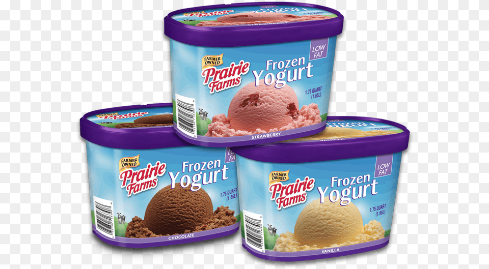 Frozen Yogurt Prairie Farms Dairy Prairie Farms Fresh Half, Cream, Dessert, Food, Ice Cream Free Transparent Png