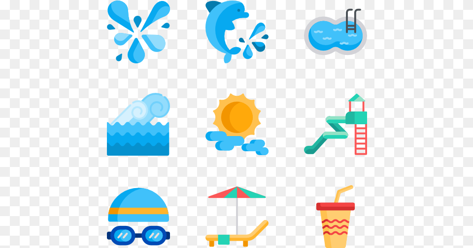 Frre Water Slide Water Park Icons, Cream, Dessert, Food, Ice Cream Png Image