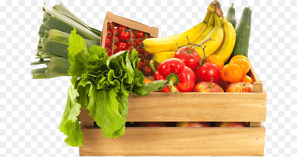 Fruit And Veg Box, Banana, Food, Plant, Produce Free Png Download