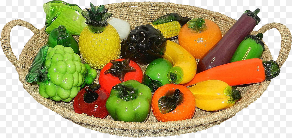 Fruit And Vegetable, Basket, Produce, Food, Plant Free Png Download