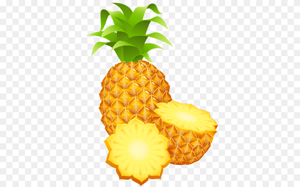 Fruit And Vegetables Clip Art Two, Food, Pineapple, Plant, Produce Free Png