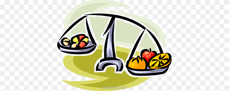 Fruit And Vegetables On A Scale Royalty Vector Clip Art, Device, Grass, Lawn, Lawn Mower Free Transparent Png