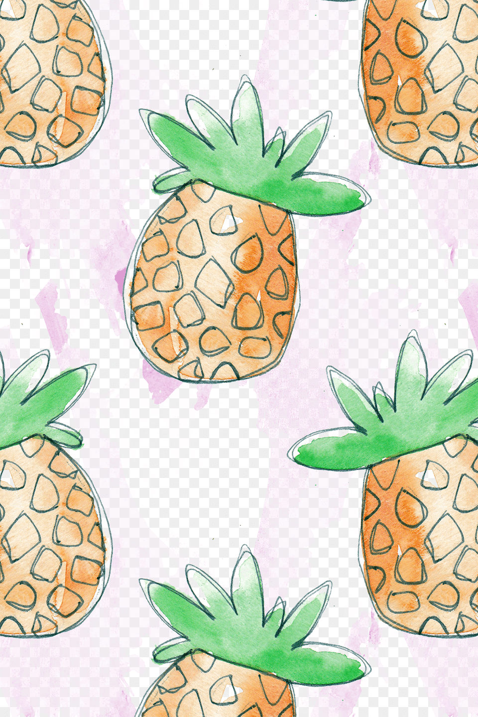 Fruit Auglis Pattern Hand Background Transprent, Food, Pineapple, Plant, Produce Png