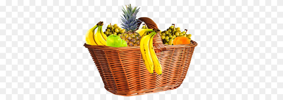 Fruit Basket Banana, Food, Plant, Produce Free Transparent Png