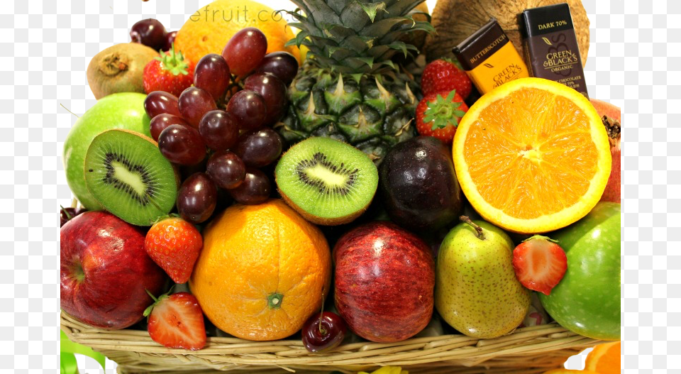 Fruit Basket Deluxe Mandarin Orange, Produce, Plant, Food, Citrus Fruit Free Png Download